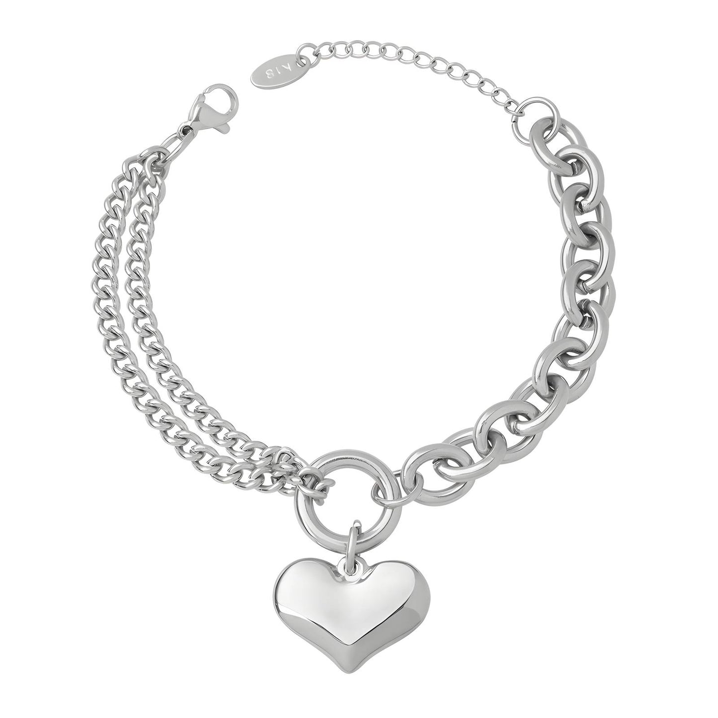 Silver Heart Bracelet