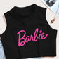 Barbie Top cuello halter único 