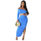 BARBIE Inspired Off The Shoulder Top & Maxi Skirt Set