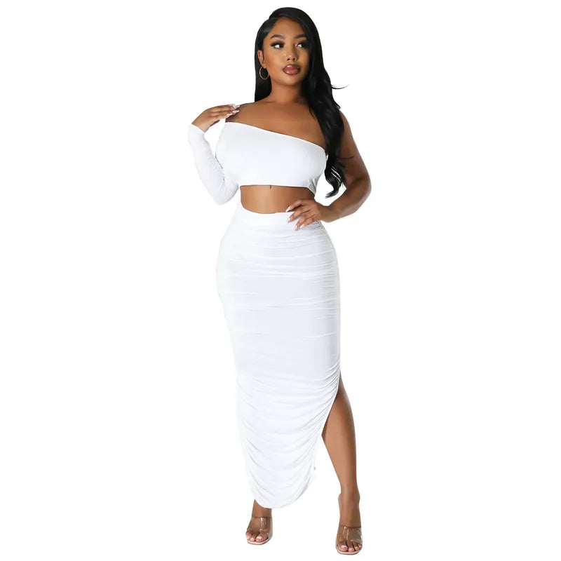 BARBIE Inspired Off The Shoulder Top &amp; Maxi Jupe Set 