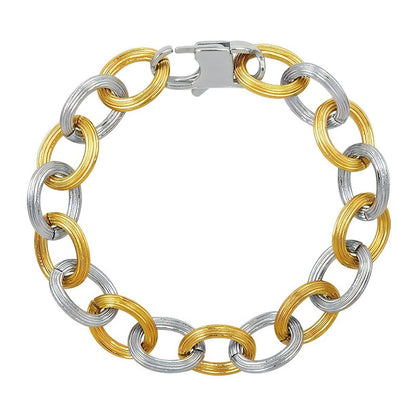 gold plated chain bracelet