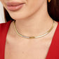 fashion necklace chocker gold plated