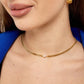 PENELOPE- Collier en Acier Inoxydable Plaqué Or 18K, Shine Infinity