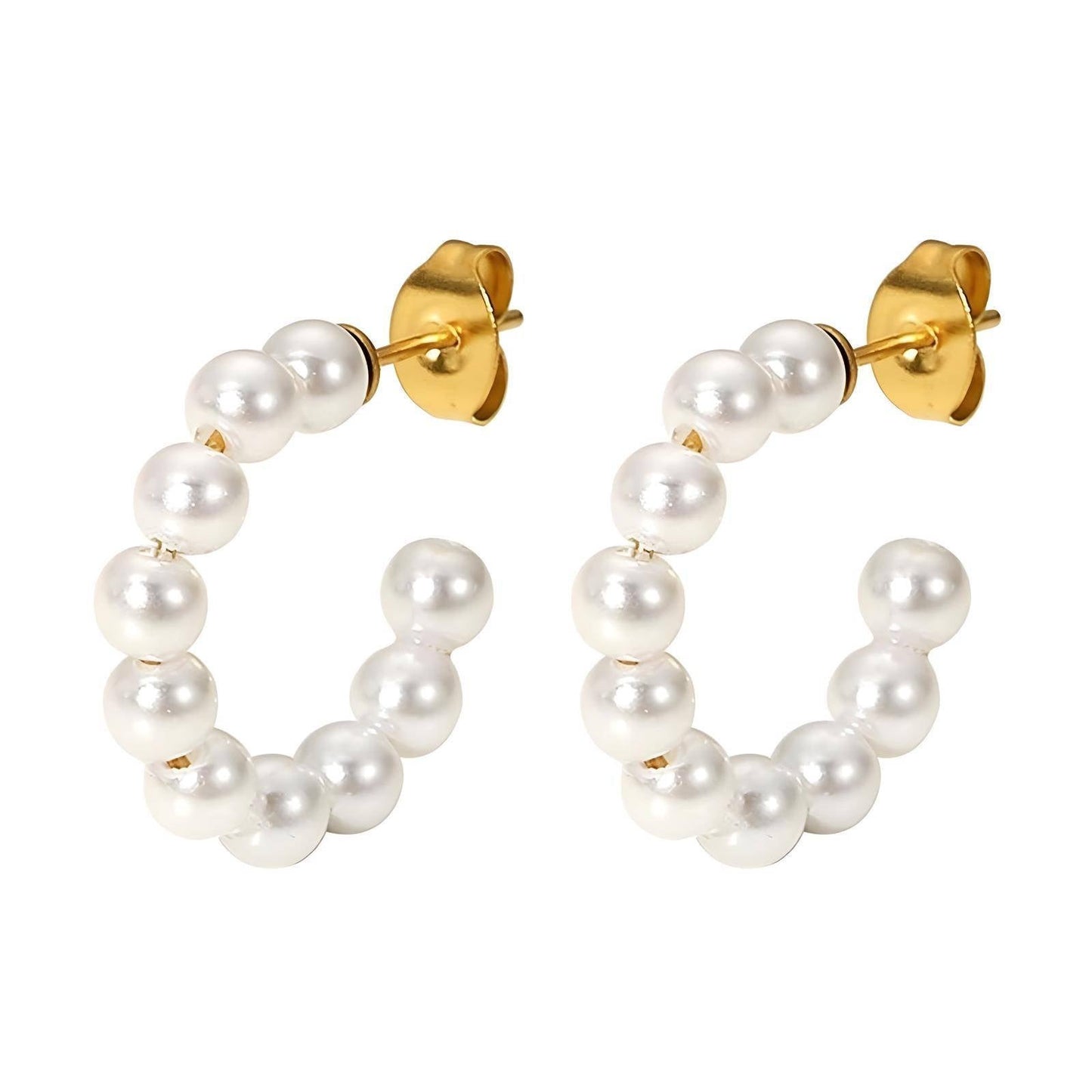 PENELOPE - 18K Gold Plated Stainless Steel Earrings, Shine Infinity - BeautifulQuick.com