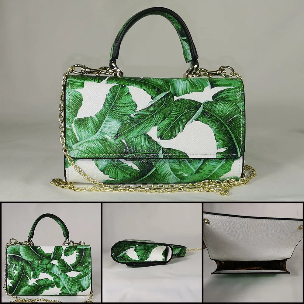 Luxury Handbag Party Bag Square Handbag - Designer Print