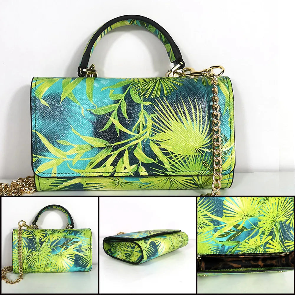 Luxury Handbag Party Bag Square Handbag - Designer Print